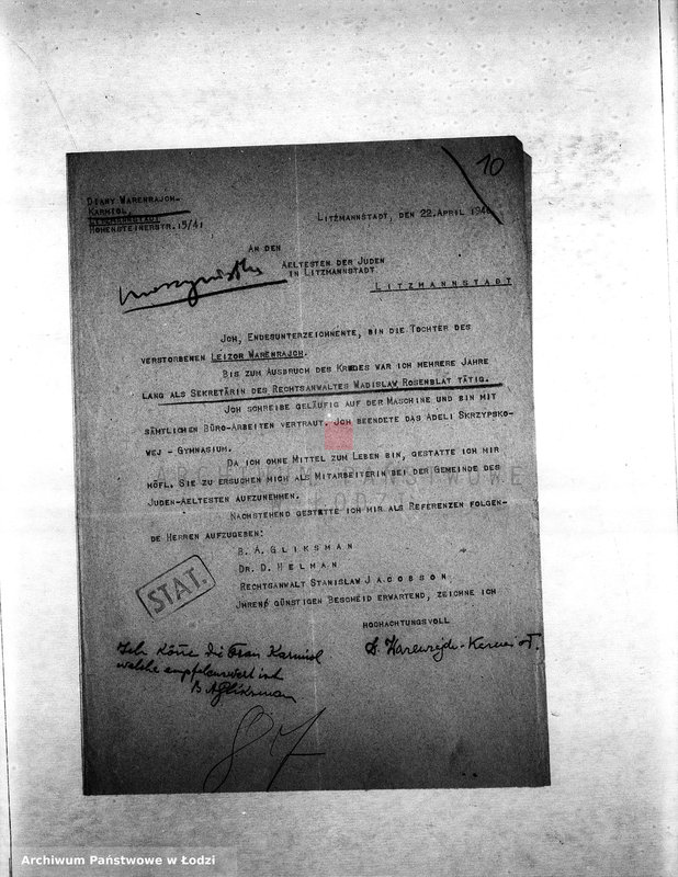 Obraz 14 z jednostki "[Podania o pracę]"