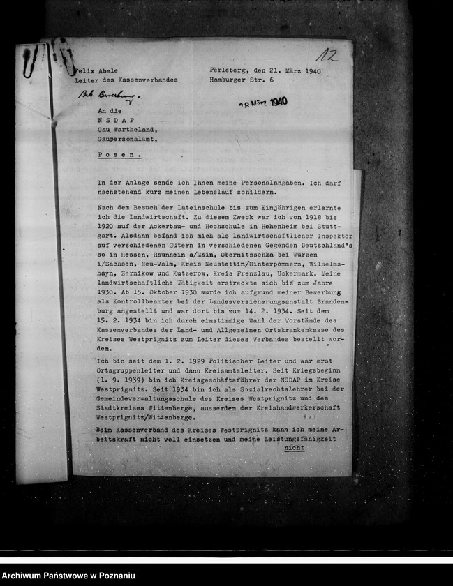 Obraz 16 z jednostki "Bewerbungen um Anstellung"