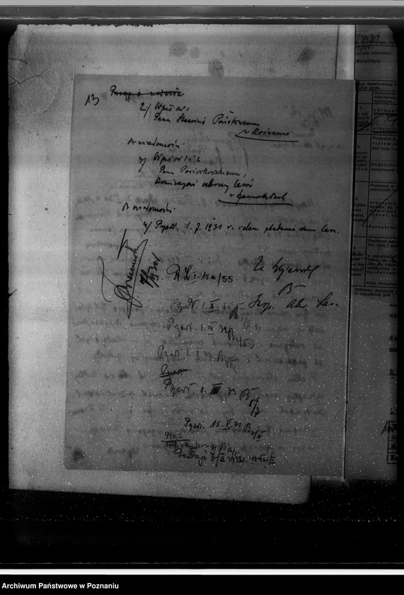 Obraz 17 z jednostki "Nadzór nad gospodarką w lasach O.O. Benedyktynów w Lubiniu powiat kościański"