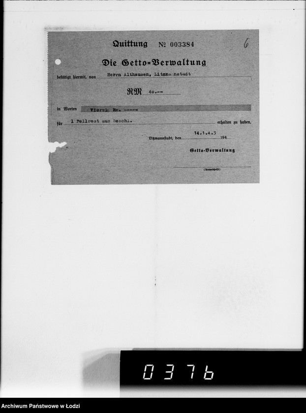 Obraz 10 z jednostki "Einnahme Anweisungen"