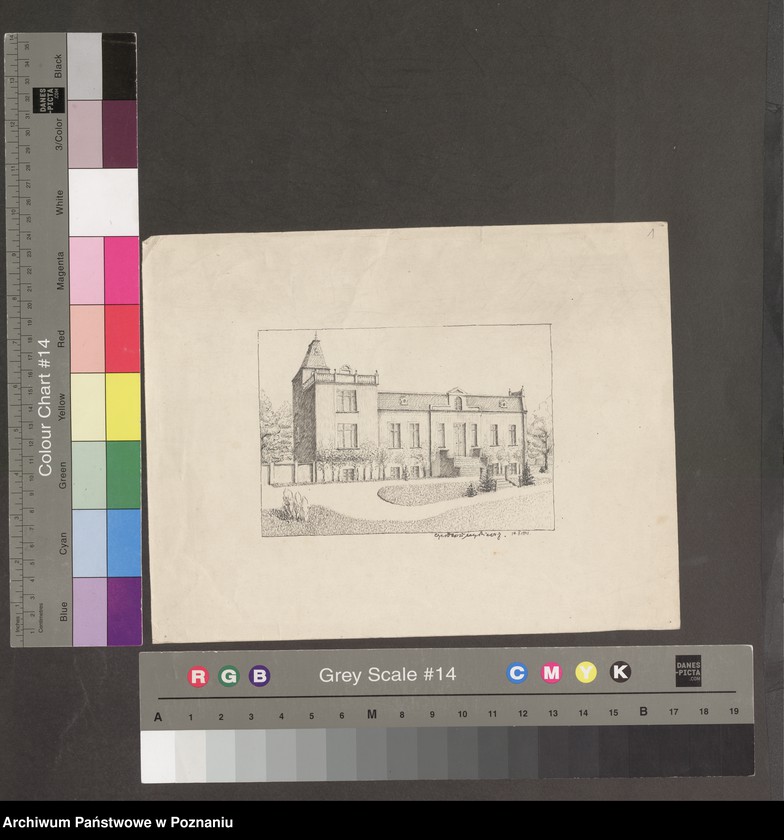 Obraz 4 z jednostki "Szkic i fotografie pałacu w Lechlinie"