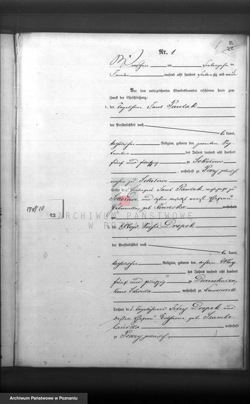 Obraz 3 z jednostki "Księga małżeństw"