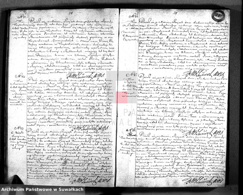 image.from.unit.number "Księga duplikat z roku 1847 zawierająca akta urodzonych, zaślubionych i umarłych parafii katolickiej Sereje Przeznaczona do Archiwum Sądu pokoju powiatu seyneńskiego"