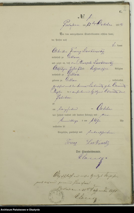 image.from.unit.number "Haupt-Sterbe-Register Nr 1"
