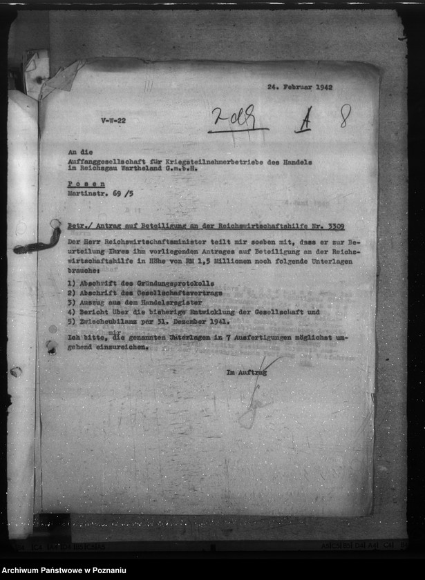 Obraz 12 z jednostki "Reichsverbürgte Kredite"