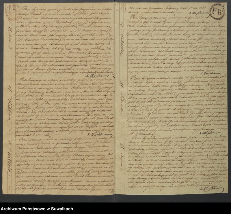 image.from.unit.number "Akta Urodzonych Urzędnika Stanu Cywilnego Gminy Kaletnickiey, od dnia 1-go Stycznia 1825 r. do dni ostatnich Grudnia tegoż Roku"