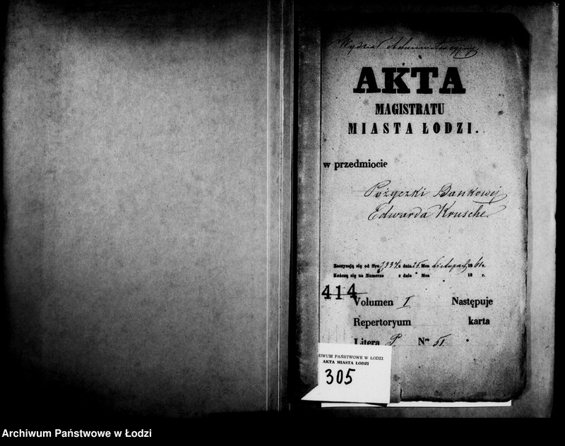 Obraz 5 z jednostki "Akta w przedmiocie pożyczki bankowej Edwarda Krusche"