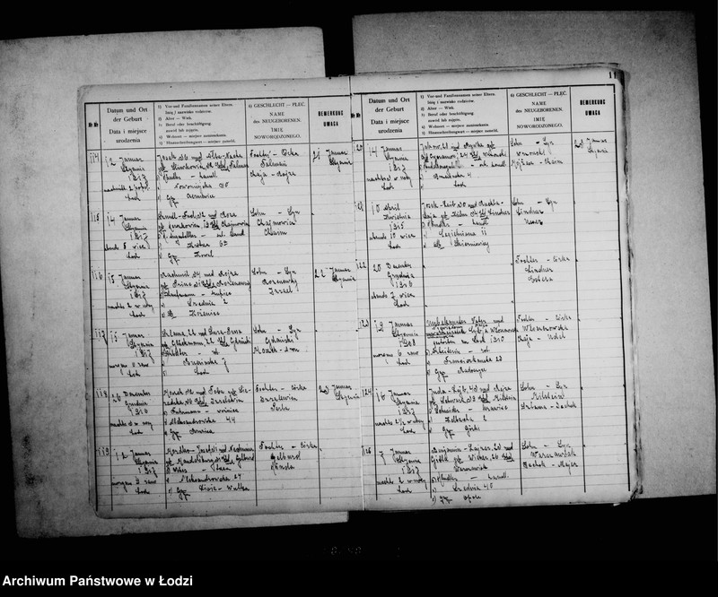 Obraz 15 z jednostki "[Ksiega urodzeń]"