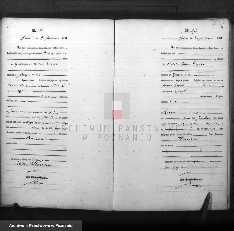 Obraz 9 z jednostki "Księga urodzeń t. I"