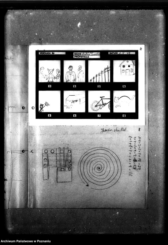 Obraz 11 z jednostki "Unterbringungsfrage gelöst [Wyniki badań psychologicznych dzieci Anton Lier, Theodor Müthel, Johanna Popp, Helmut]."