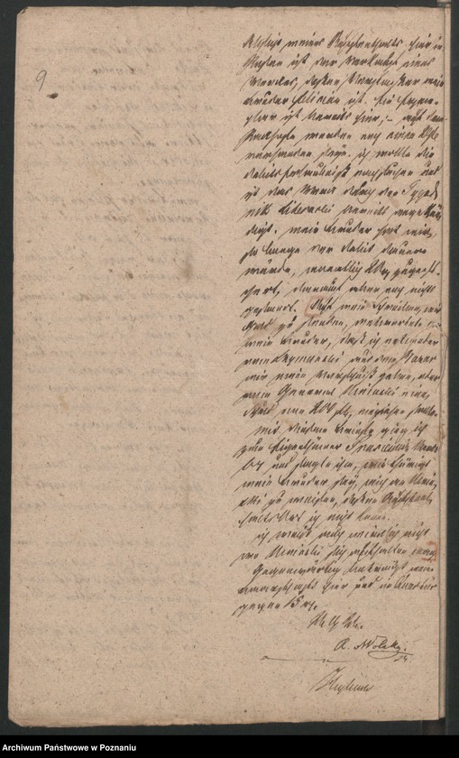 Obraz 15 z jednostki "A. betr. die Feststellung der Untertanen Verhältnisse des hier wegen Verdacht politischer Umtriebe verhaftet gewesen Robert von Wolski; Boleslaus von Wolski und den Thadeus von Wolanowski"