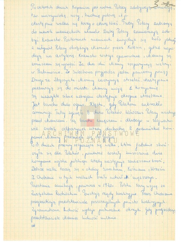 Obraz 10 z jednostki "Relacje i wspomnienia dotyczące powstania wielkopolskiego: 1. Chobienice, powiat Wolsztyn, województwo poznańskie."