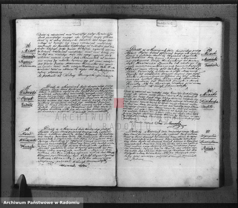 Obraz 6 z jednostki "Duplikat Aktów Cywilno - Religijnych Urodzenia, Zaślubienia, Zejścia Parafii Kozienice na Rok 1852"