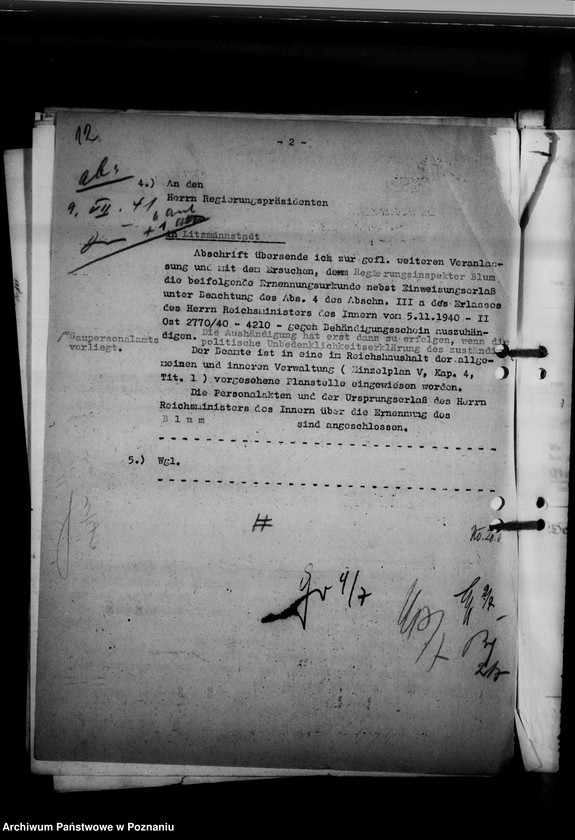 Obraz 17 z jednostki "Abordnung von Beamten"