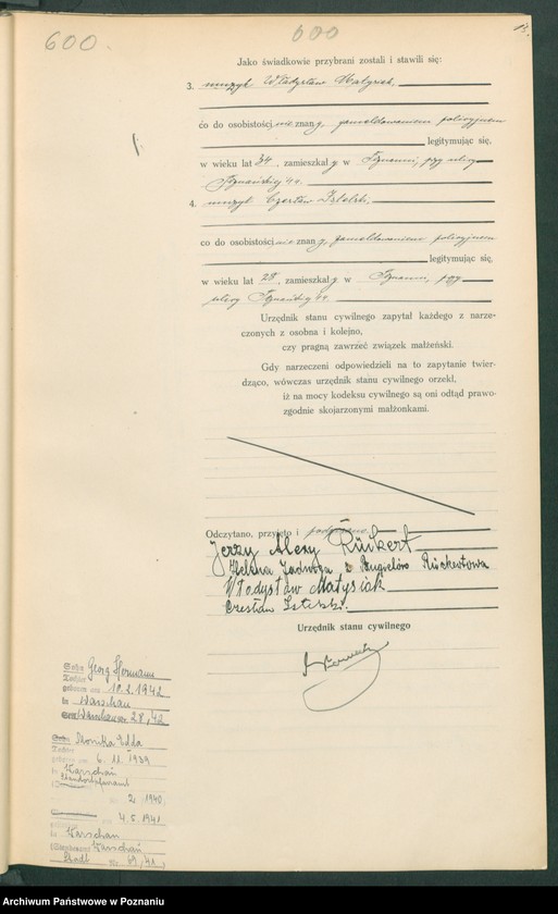 Obraz 15 z jednostki "Księga miejscowa małżeństw tom III [Rejestr główny małżeństw]"