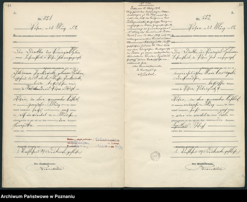 Obraz 10 z jednostki "Księga miejscowa urodzeń"