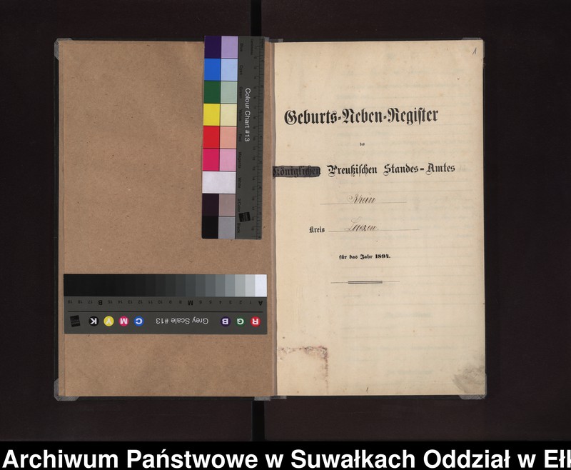 image.from.unit.number "Geburts-Neben-Register des Preussischen Standes-Amtes Rhein Kreis Loetzen"