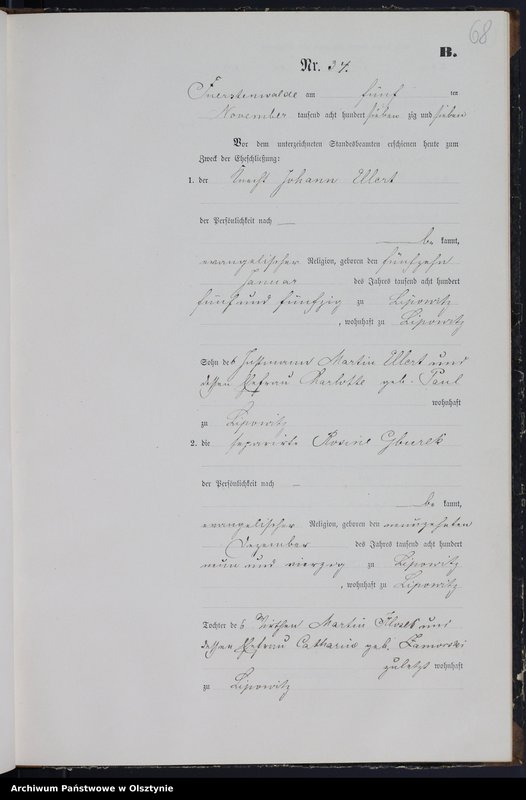 image.from.team "Urząd Stanu Cywilnego w Księżym Lasku pow. szczycieński"