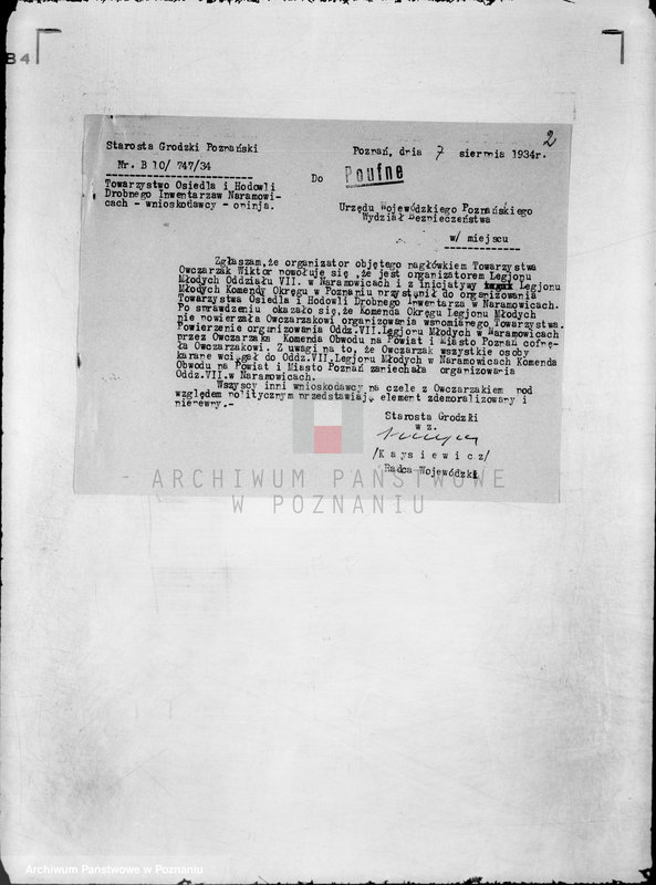 Obraz 6 z jednostki "/Towarzystwo Osiedla i Hodowli Drobnego Inwentarza na Osiedlu Naramowickim w Poznaniu/"