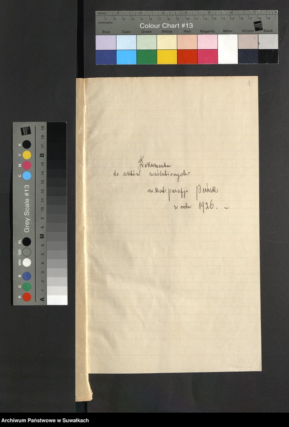 image.from.unit.number "Aneksa do aktów zaślubionych rz.kat. parafji Puńsk z r. 1926"