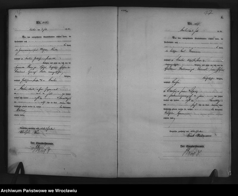 image.from.unit.number "Geburts-Haupt-Register Breslau II 1880 Band 8"