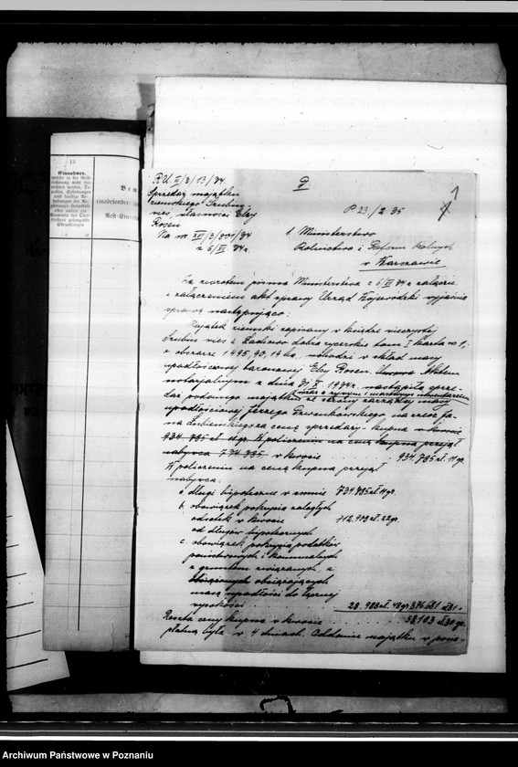 Obraz 5 z jednostki "/Sprawy przewłaszczenia nieruchomości Szubin wieś powiatu szubińskiego na rzecz J. Łubińskiego własność Elzy Rosen"