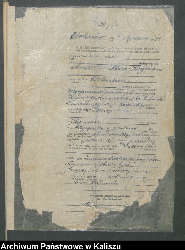 image.from.unit.number "Księga aktów urodzenia (pierwopis)"