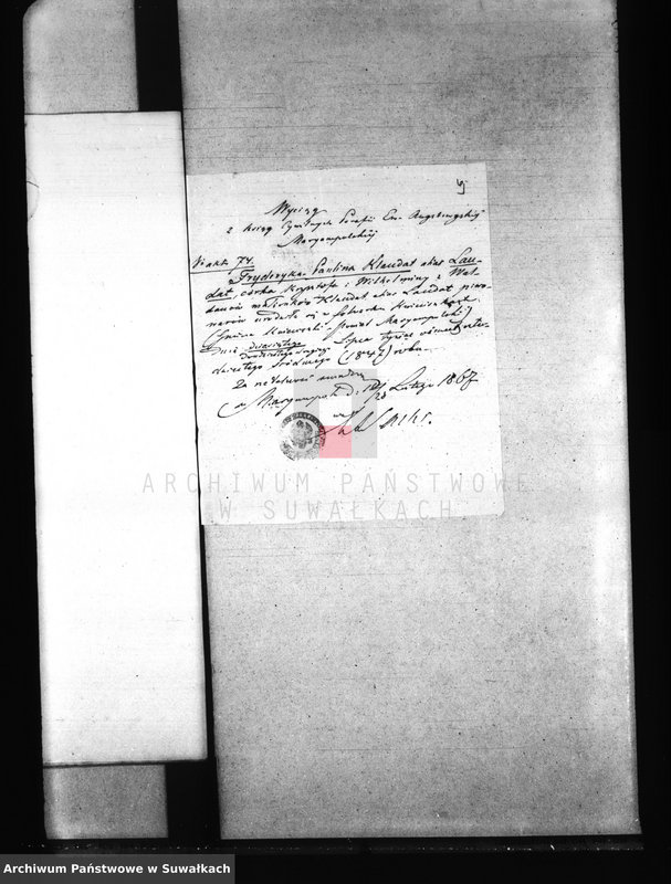 image.from.unit.number "Dowody do Aktów Małżeństwa Parafii Kaletnik Roku 1867"