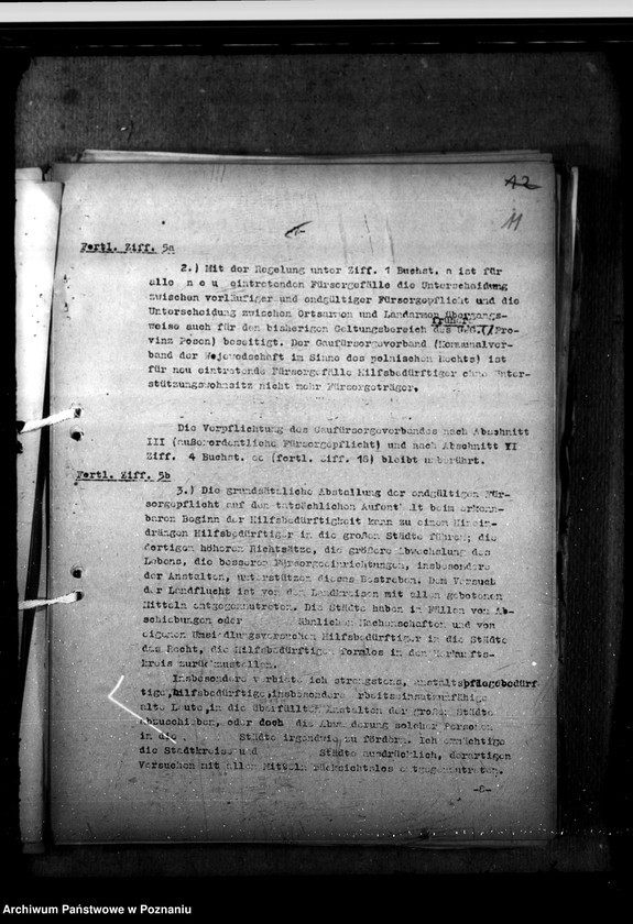 Obraz 15 z jednostki "Protokoły z konferencji, zarządzenia i korespondencja w sprawie opieki społecznej"