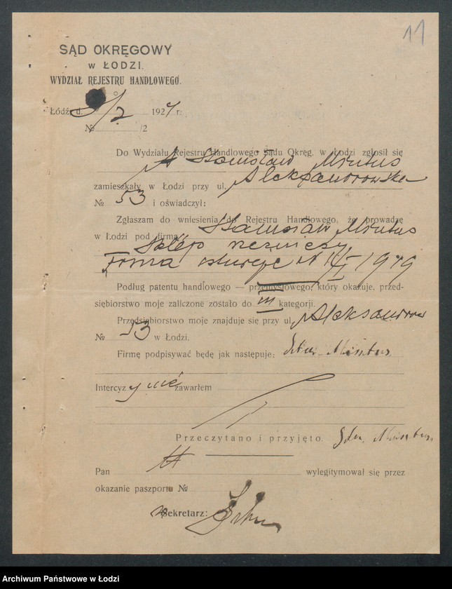 Obraz 13 z jednostki "Stanisław Mintus- sklep rzeźniczy"