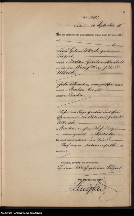 image.from.unit.number "Sterbe-Haupt-Register Breslau I 1905 Band 7"