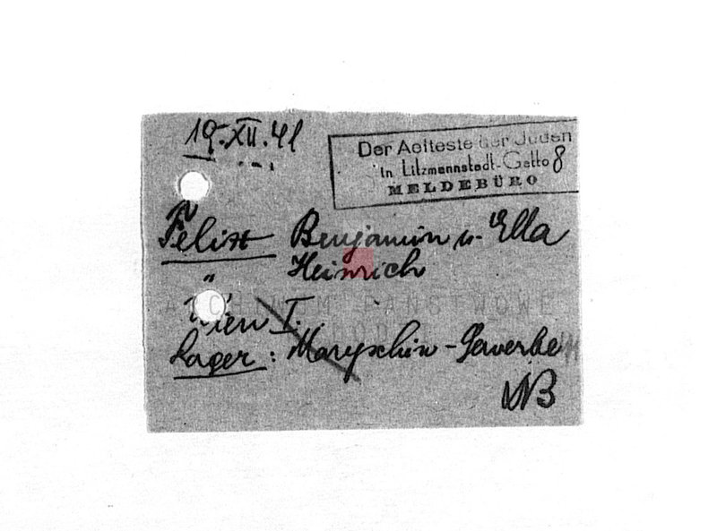 Obraz 10 z jednostki "[Korespondencja z osobami w różnych krajach w sprawie informacji o Żydach zamieszkałych w getcie łódzkim, wsiedlonych z Wiednia]"