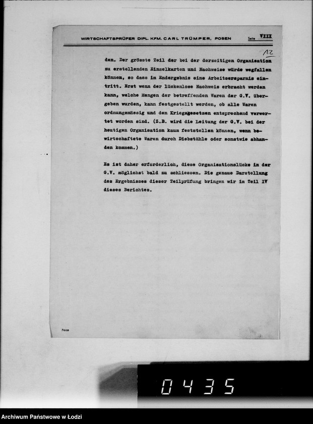 Obraz 16 z jednostki "Bericht über die Prüfung bei der Gettoverwaltung-Litzmannstadt."