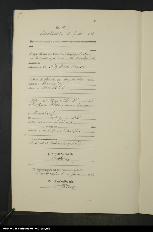 image.from.unit.number "Sterbe-Neben-Register Nr 1 - 22"