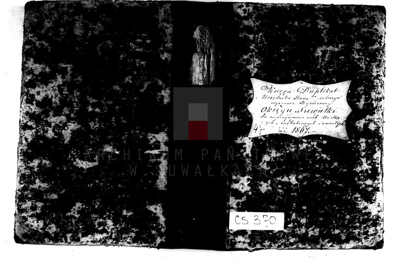 image.from.unit.number "Księga Duplikat Urzędnika Stanu Cwilnego wyznania Mojżeszowego Okręgu Suwałki do zapisywania osób Urodzonych, zaślubionych i zmarłych w r. 1867"