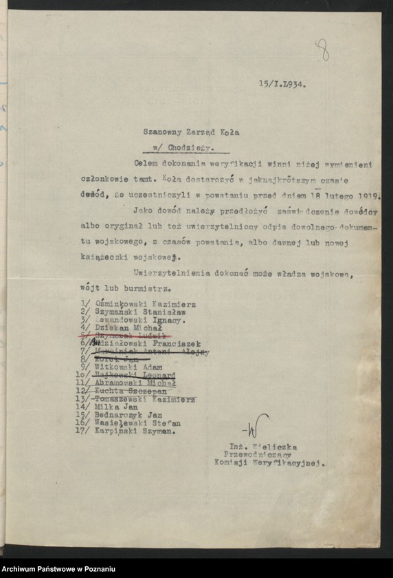 Obraz 12 z jednostki "Chodzież, akta koła."