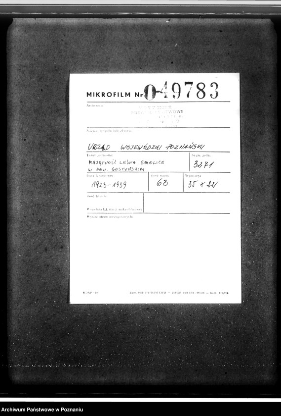 Obraz 2 z jednostki "Majętność leśna Smolice w powiecie gostyńskim"