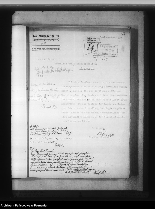 Obraz 18 z jednostki "Reichsjustizverwaltung im Reichsgau Wartheland"