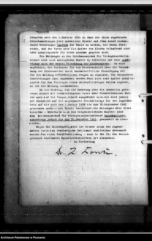 Obraz 9 z jednostki "Einführung jugendwohlfahrtrechtlicher Bestimmungen in den Ostgebieten"