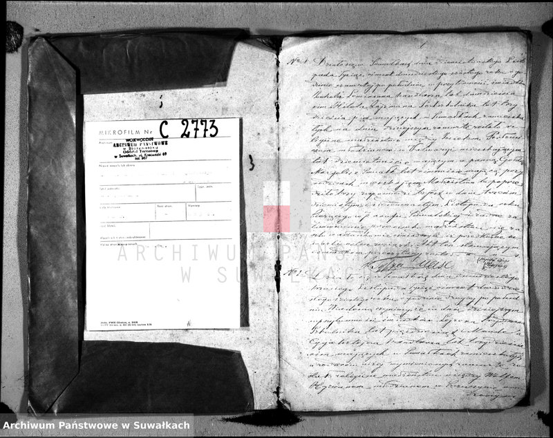 Obraz 3 z jednostki "Duplikat Akt Urzędnika Stanu Cwilnego Wyznania Moyżeszowego Okręgu Suwalskiego z roku 1826 Zaślubionych"