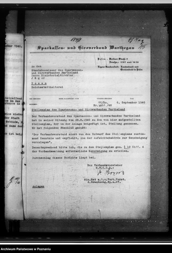 Obraz 19 z jednostki "Sparkassen und Giroverband Wartheland"