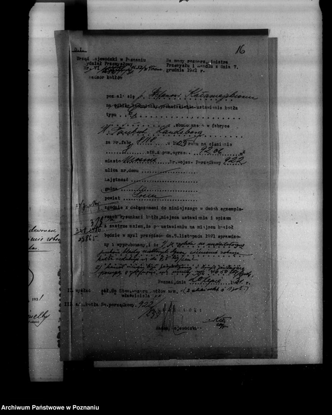 Obraz 20 z jednostki "Farbiarnia i pralnia chemiczna St. Kałamajskiego w Mosinie powiat śremski nr woj. 922"