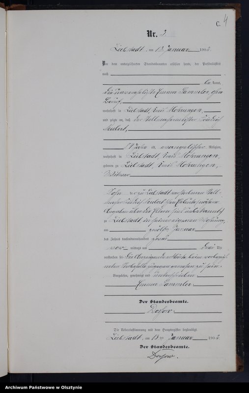 Obraz 6 z jednostki "Sterbe-Neben-Register Nr 1 - 52"