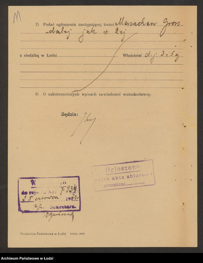 Obraz 13 z jednostki "Menachen Groszz- sprzedaż skór"