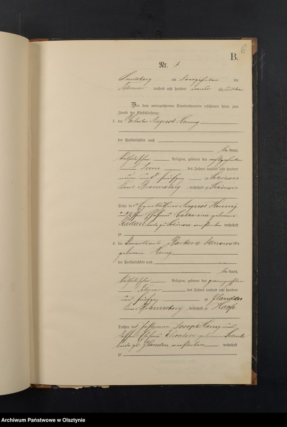 image.from.unit.number "Heiraths-Neben-Register Nr 1 - 10"