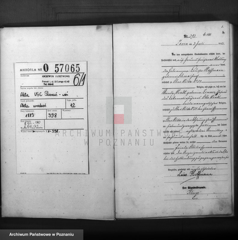 Obraz 2 z jednostki "Księga urodzeń t. II"