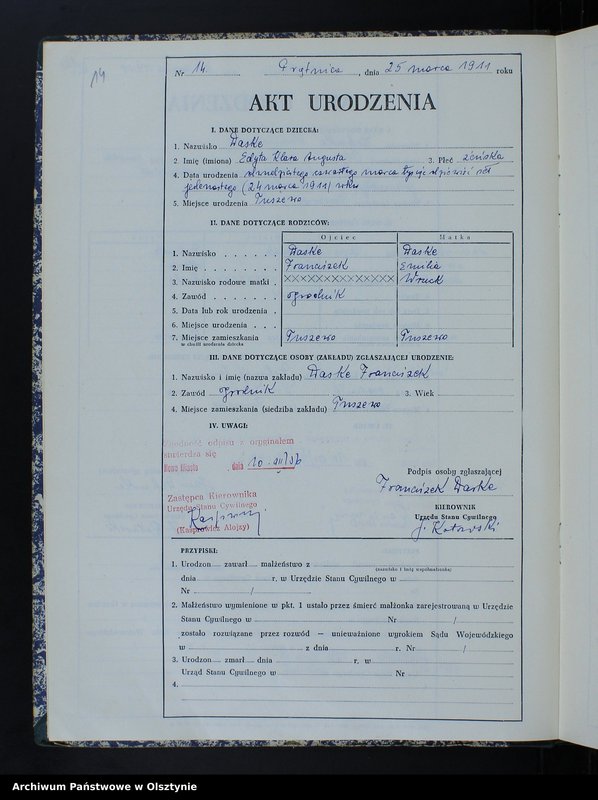 image.from.unit.number "Księga urodzeń Nr 1 - 57, 1-57, 1-74 /przepisana w języku polskim z oryginału niemieckiego w dniu 10.12.1956r./"