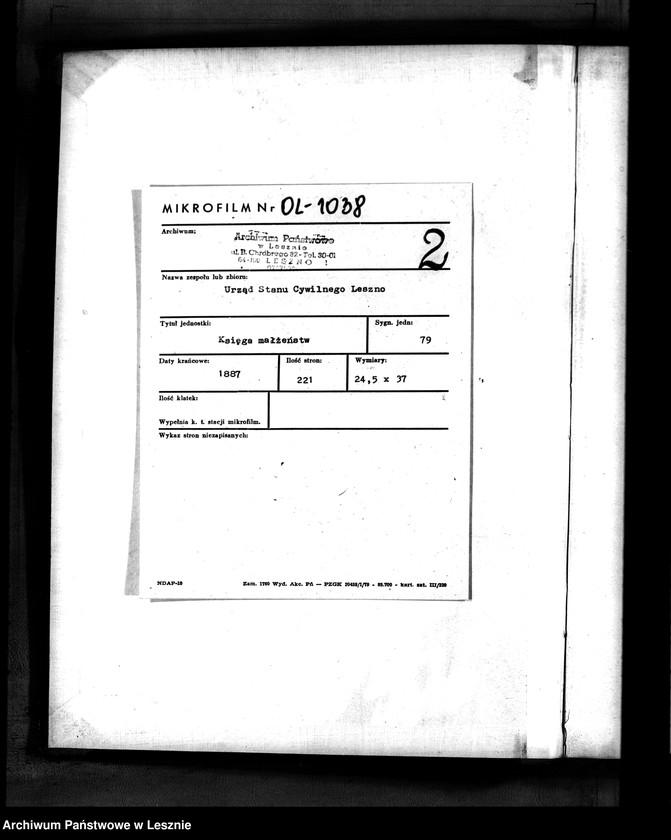 Obraz 3 z jednostki "[Księga małżeństw]"