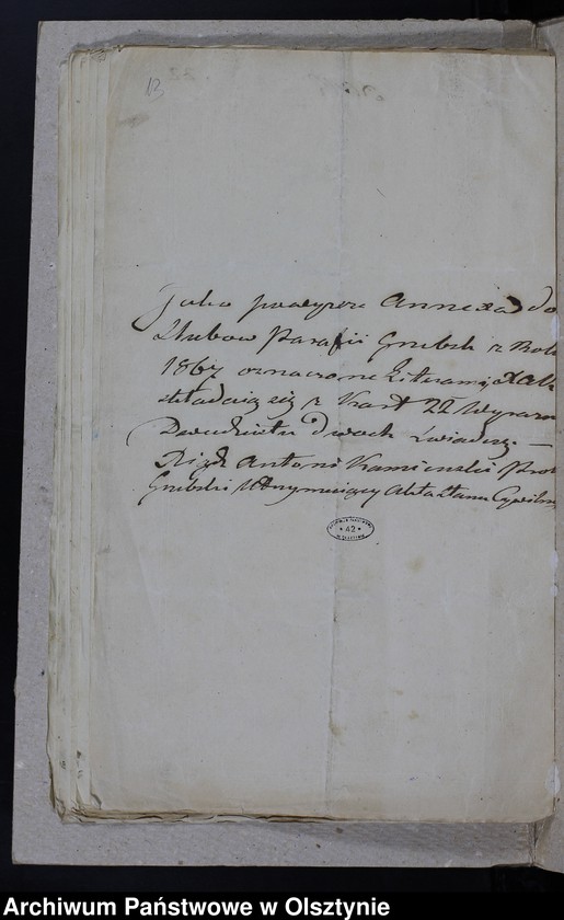 image.from.unit.number "[Annexa ślubów z Parafii Grzebskiej z roku 1867]"