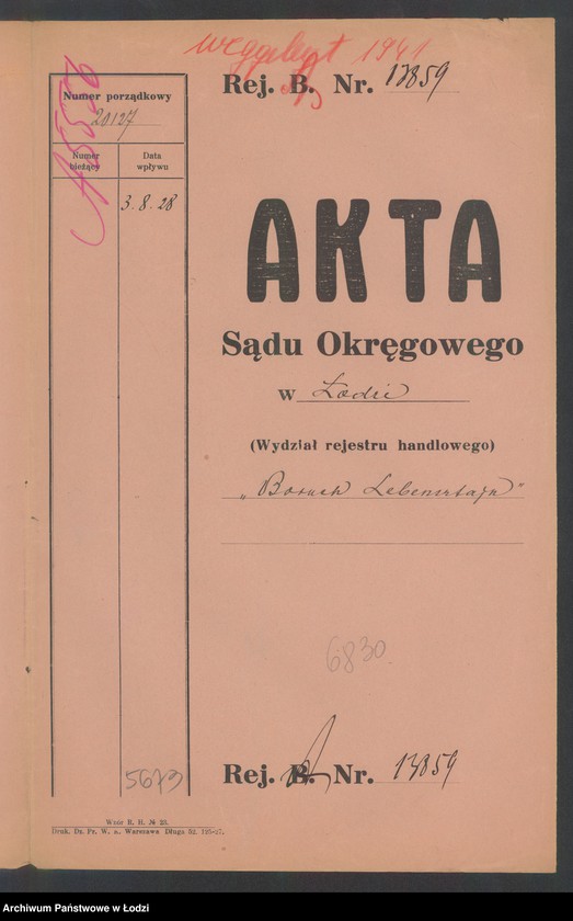 Obraz 2 z jednostki "Boruch Lebensztajn- sprzedaż zegarków i imitacji biżuterii"